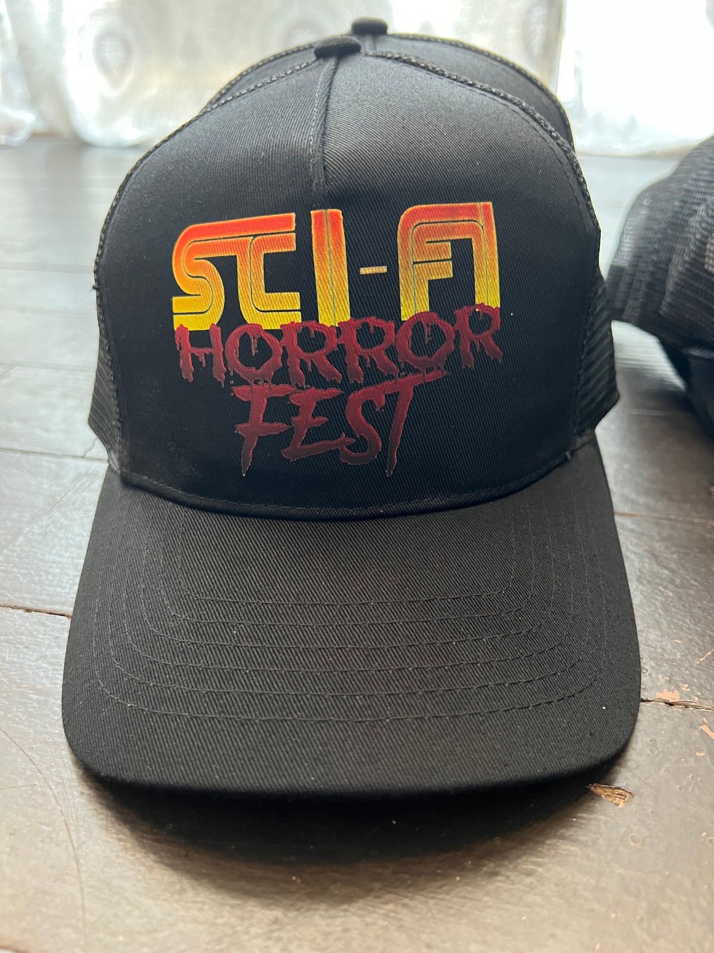 Sci-Fi Horror Fest official Logo Trucker caps