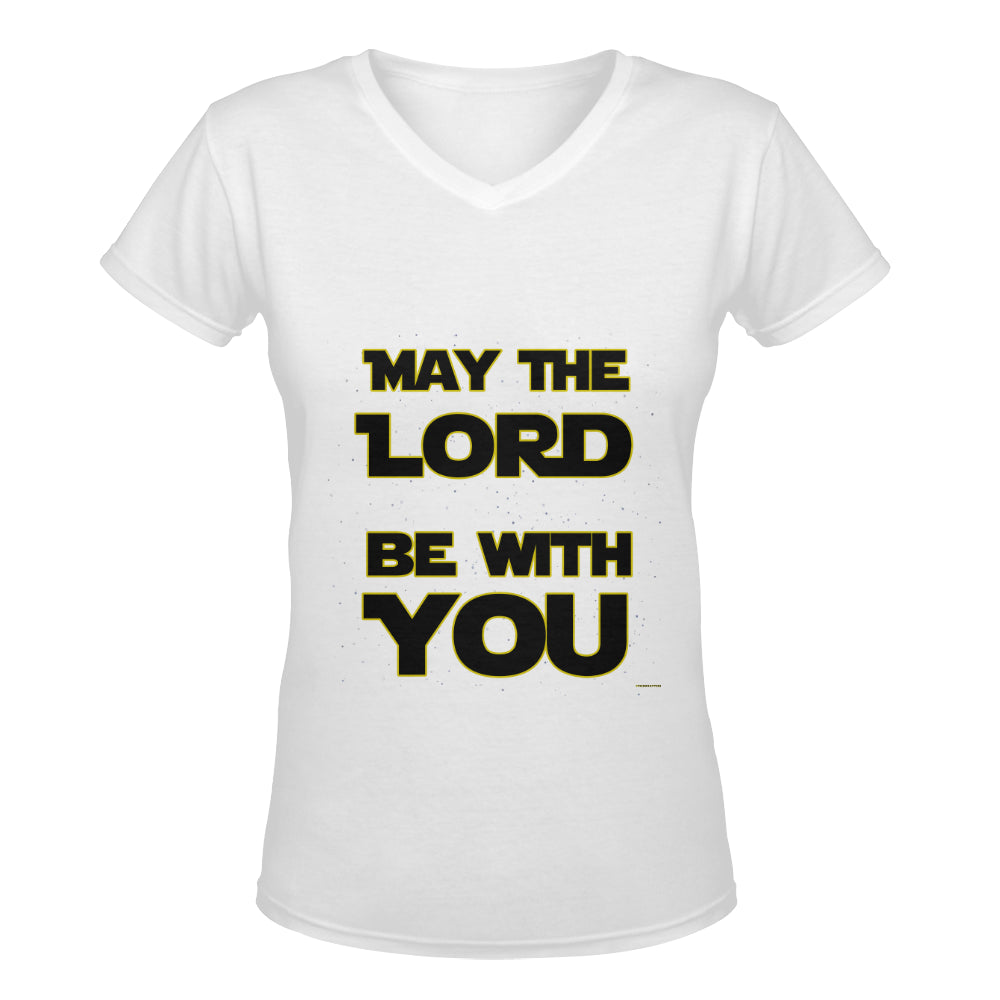 May the Lord be with you Classic Women's V-neck Shirt