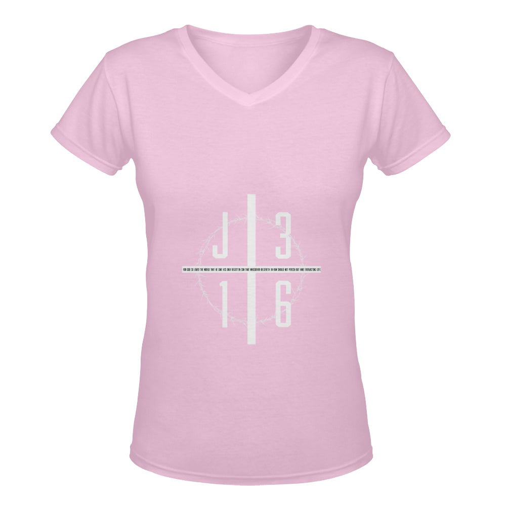 John 3:16 Classic Woman's V neck Shirt