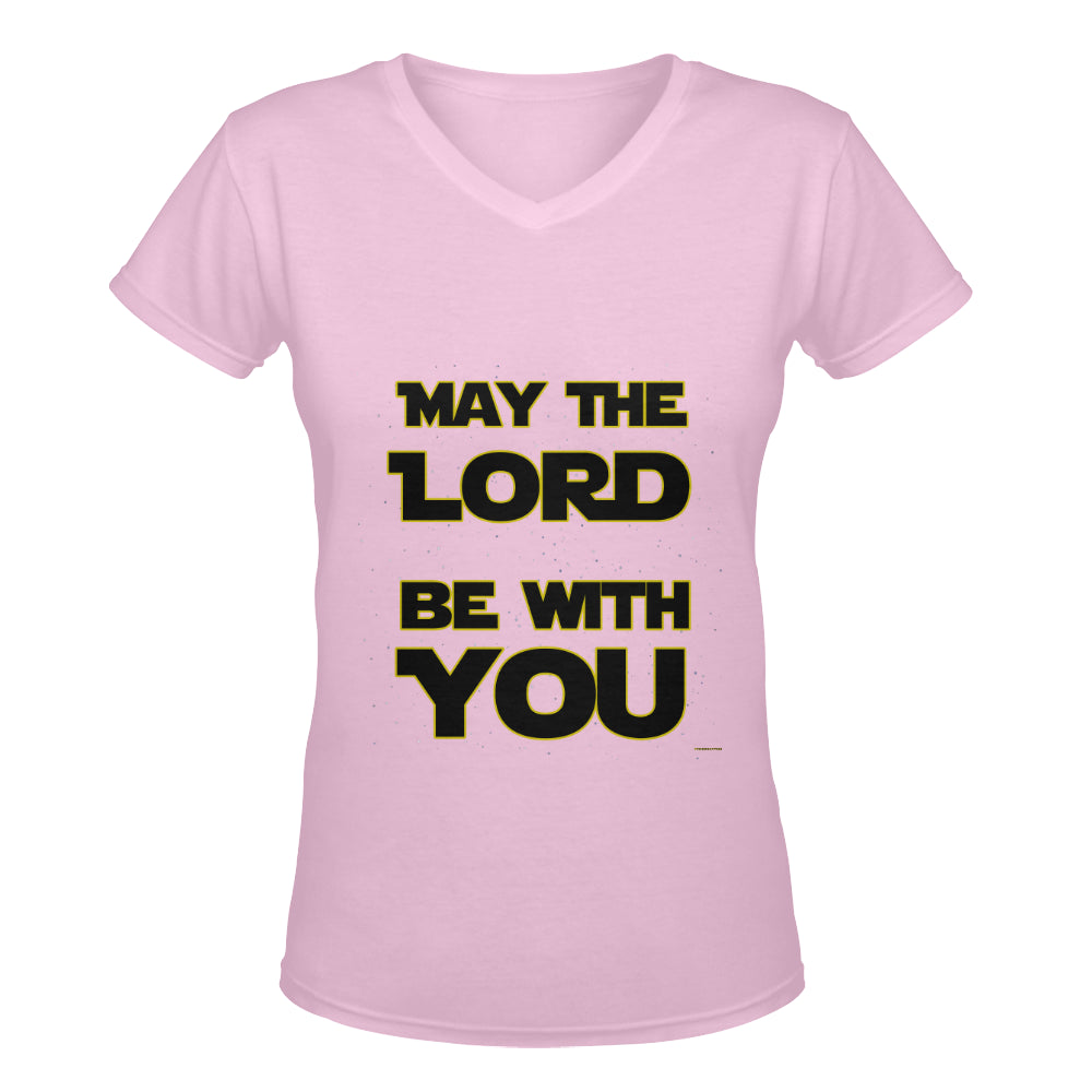 May the Lord be with you Classic Women's V-neck Shirt