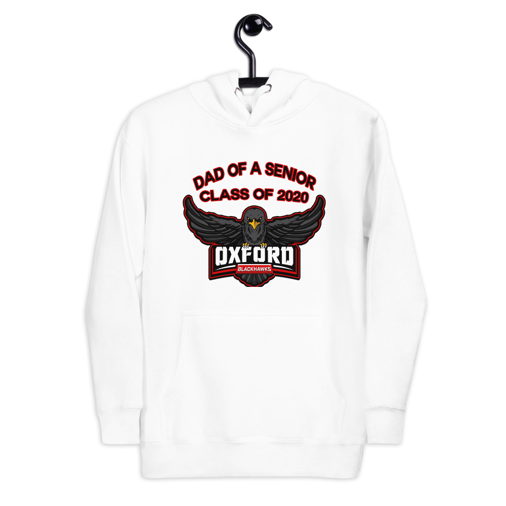 Oxford Blackhawks 2020 Dad of a senior hoodie