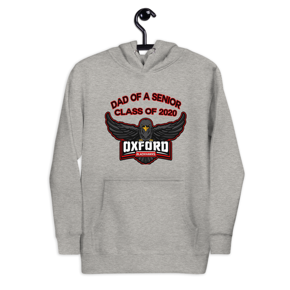 Oxford Blackhawks 2020 Dad of a senior hoodie